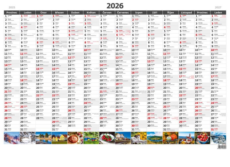 Plánovací roční mapa 2025 - A1, obrázková