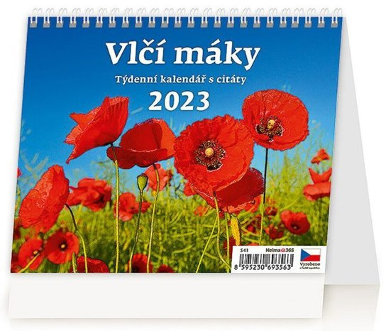 Vlčí máky 2023 - stolní kalendář -  Autor Neuveden