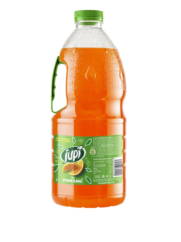 Sirup Jupí - pomeranč, 3 l