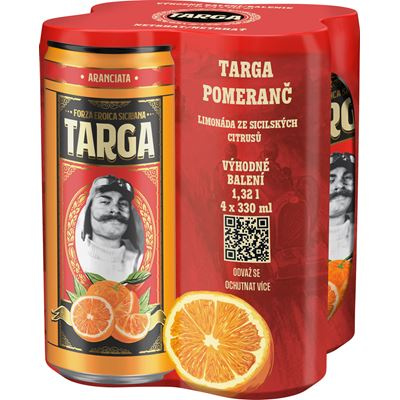 TARGA Pomeranč 4 x 330 ml plech
