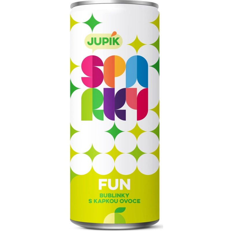 Jupík Sparky Fun Sycený nápoj plech