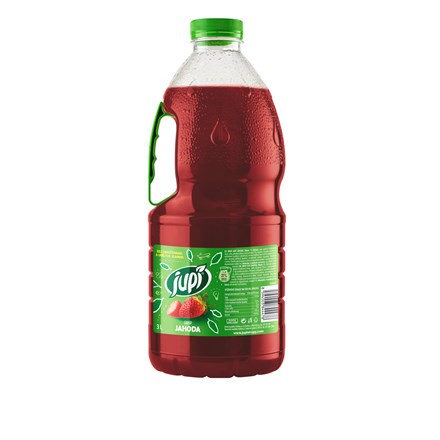 Jupí - ovocný sirup - Jahoda, 3 l