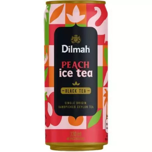 Dilmah - ledový černý čaj - broskev, 330 ml