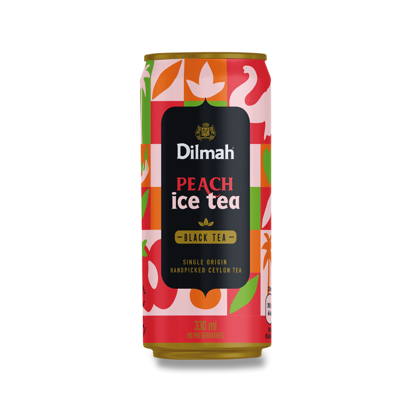 Dilmah - ledový černý čaj - broskev, 330 ml