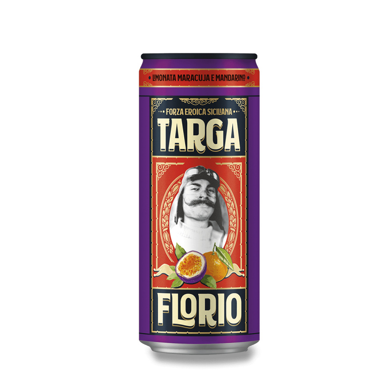 Targa Florio - limonáda - mandarinky a maracuja, 330 ml
