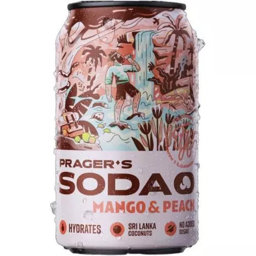 Pragers Soda Mango & Peach 330 ml