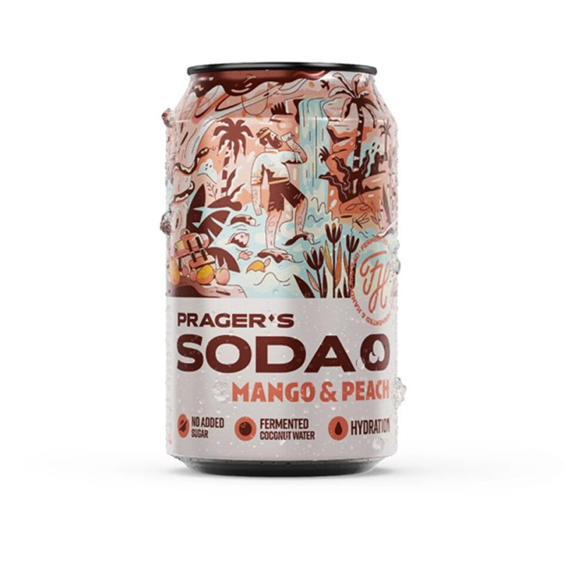 Pragers Soda Mango & Peach 330 ml