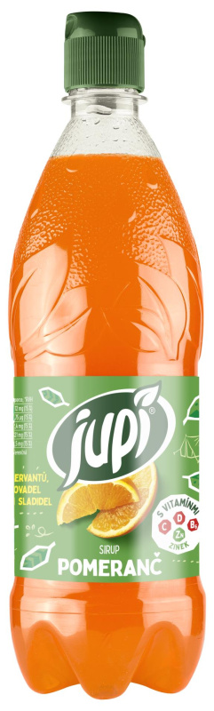 Sirup Jupí - pomeranč, 0,7 l
