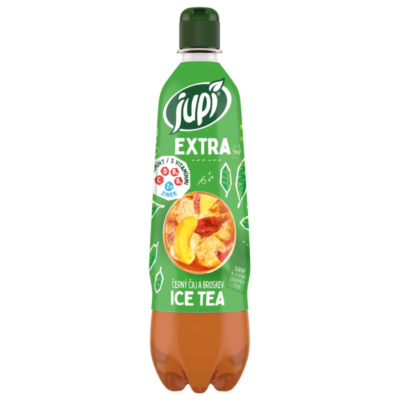 Jupí Extra černý čaj a broskev k přípravě Ice Tea