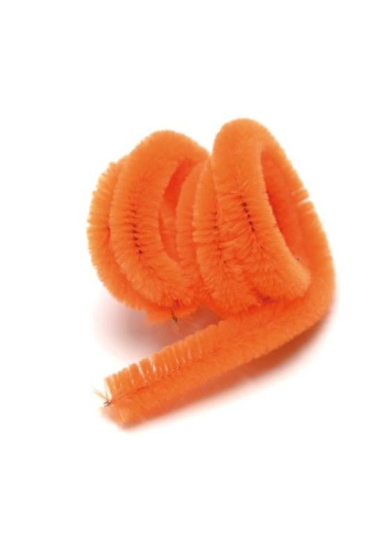 Plyšový drátek, oranžový, 50 cm, 1 ks Ing.Eva Klejnová