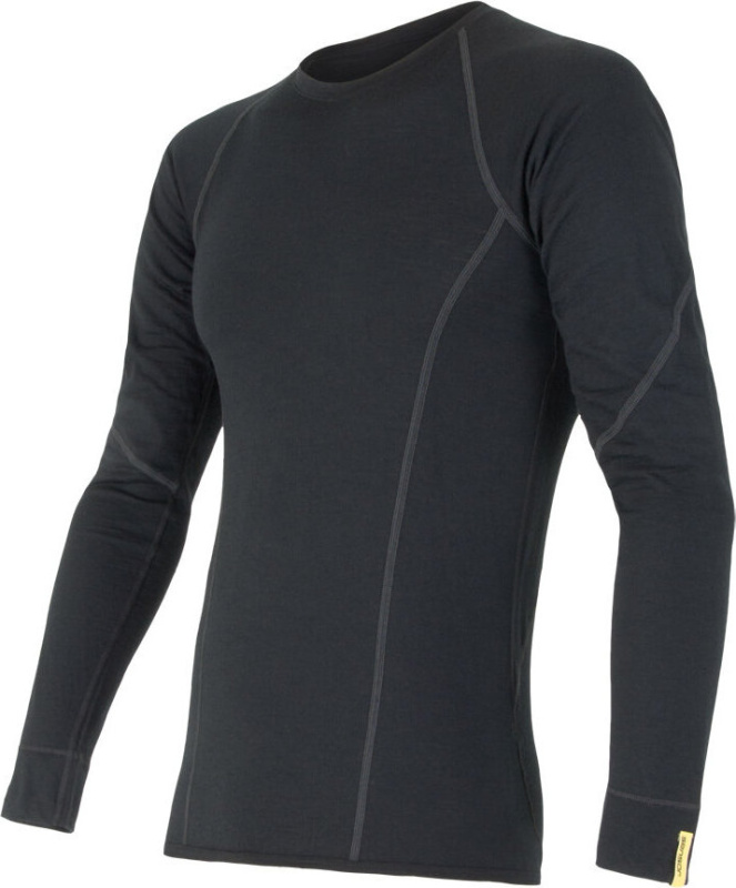 Pánské tričko SENSOR Merino active černá Barva: černá, Velikost: XL