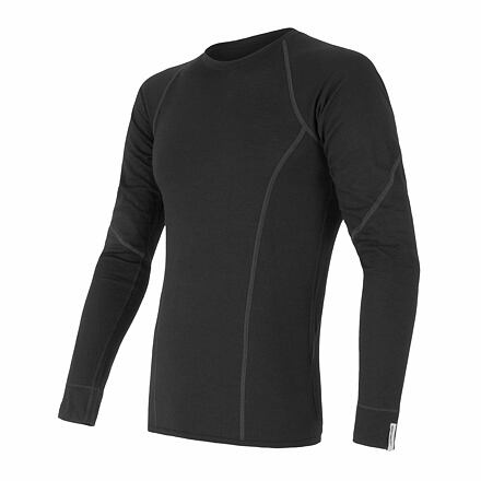 Pánské tričko SENSOR Merino active černá Barva: černá, Velikost: XL