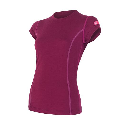 Dámské merino tričko SENSOR active fialová Barva: fialová, Velikost: XL