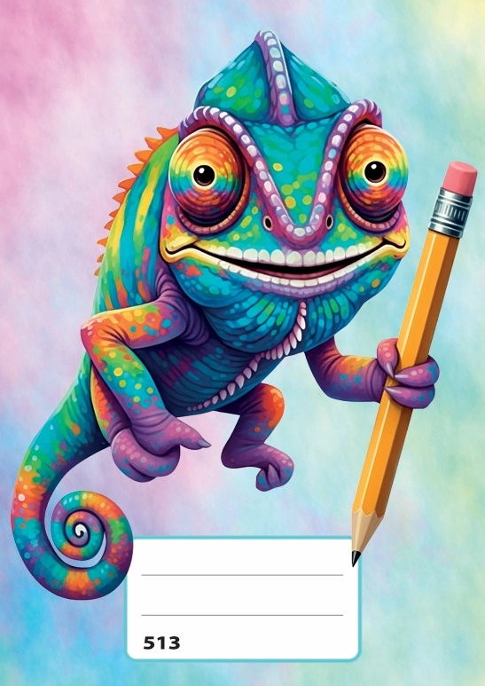 Sešit A5 linkovaný Chameleon - 1 kus