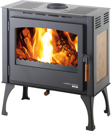 Haas+Sohn Krbová kamna FORESTA, 2,7-8,1 kW, černá, 69,2 x 61 x 32,1 cm