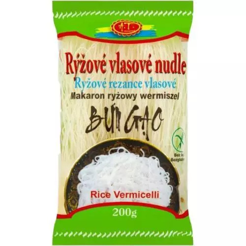 AT rýžové nudle vlasové 200g (BUN KHO)