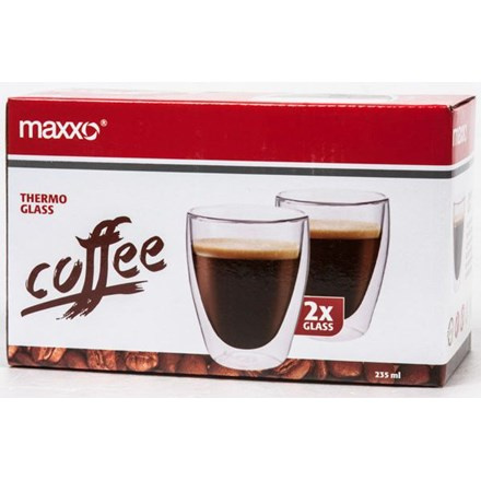 MAXXO Šálek dvoustěnný Coffee 235 ml 2 ks
