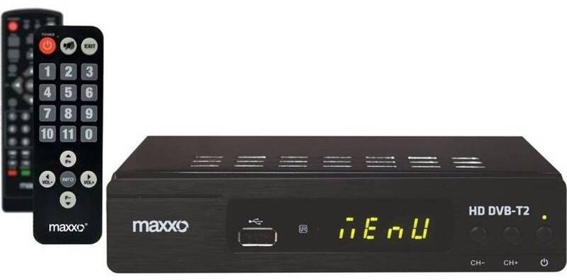 Set-top box Maxxo STB T2 + senior ovladač / Internet / 8 W / černá Varianta: ivi1