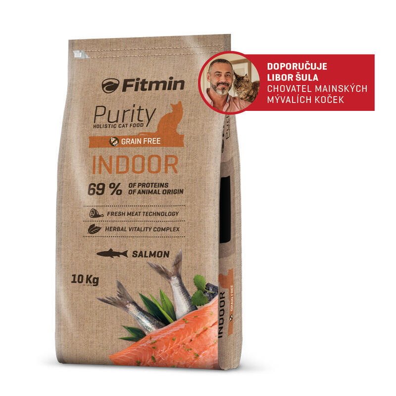Fitmin kompletní krmivo pro kočky Purity Indoor 10 kg