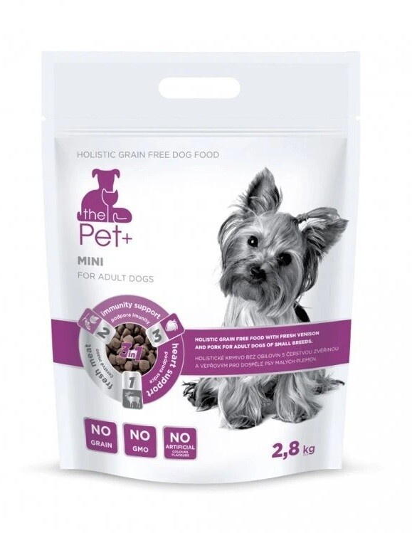 Krmivo Pet+ 3v1 pes MINI Adult  2,8 kg