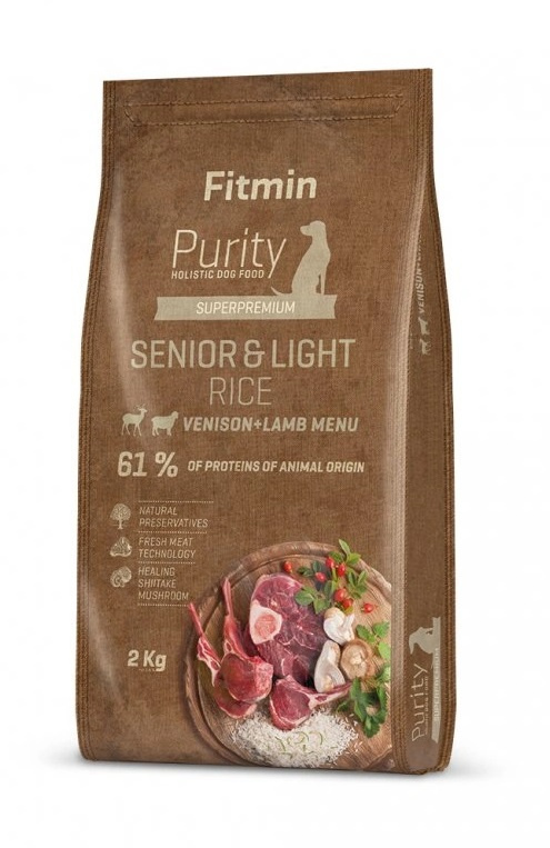 Fitmin dog Purity Rice Senior&Light Venison&Lamb 2 kg