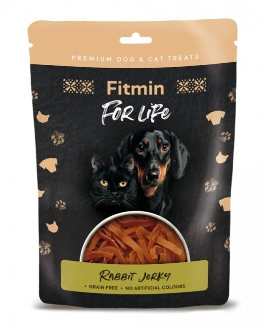 Fitmin FL dog,cat poch. Králičí jerky  70g