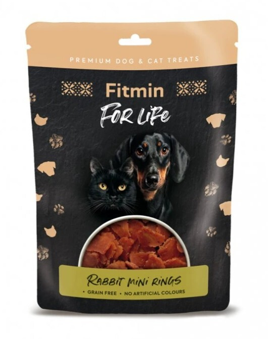 Fitmin FL dog,cat poch. Králičí mini kroužky  70g