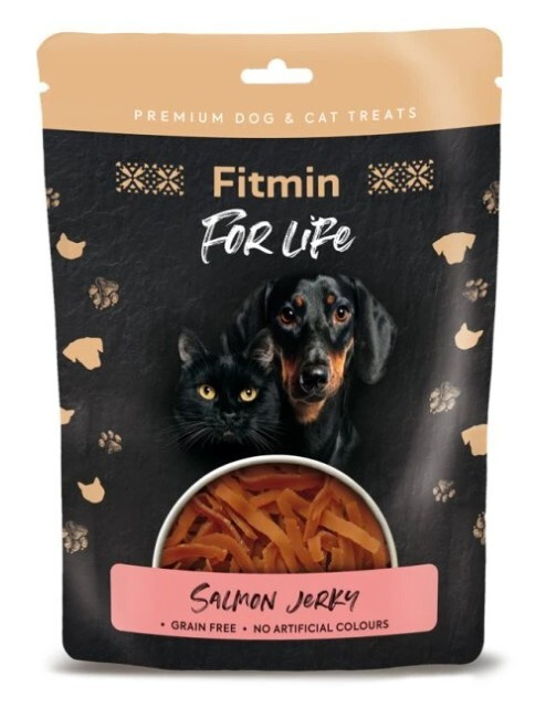 Fitmin FL dog,cat poch. Lososové jerky  70g