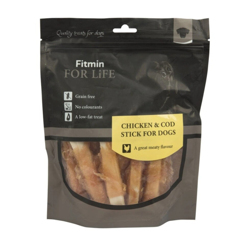 Pochoutka FFL dog treat Kuřecí tyčinka s treskou 400g