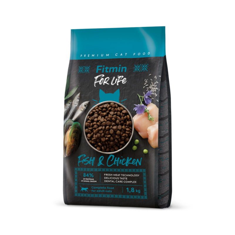Fitmin cat For Life Adult Fish and Chicken 1,8 kg