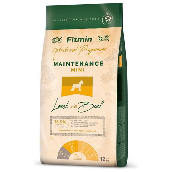 Fitmin Mini Maintenance Lamb With Beef kompletní krmivo pro psy 12 kg