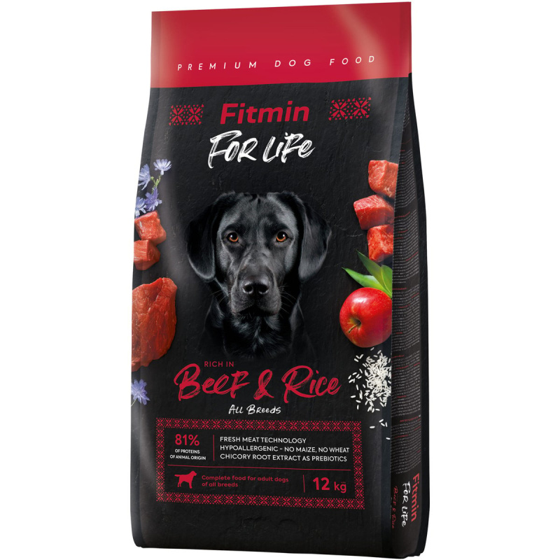 Fitmin dog For Life Beef & Rice 12 kg