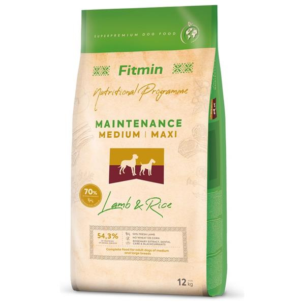 Fitmin Dog Medium/Maxi Adult Lamb/Rice - 12kg
