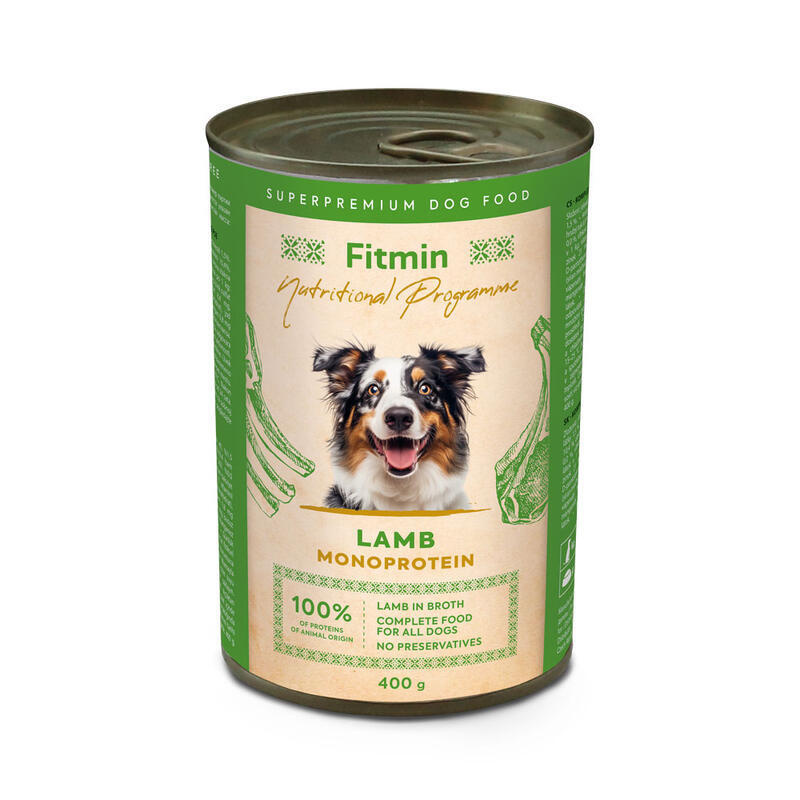 Fitmin dog NP konz. jehněčí  400g