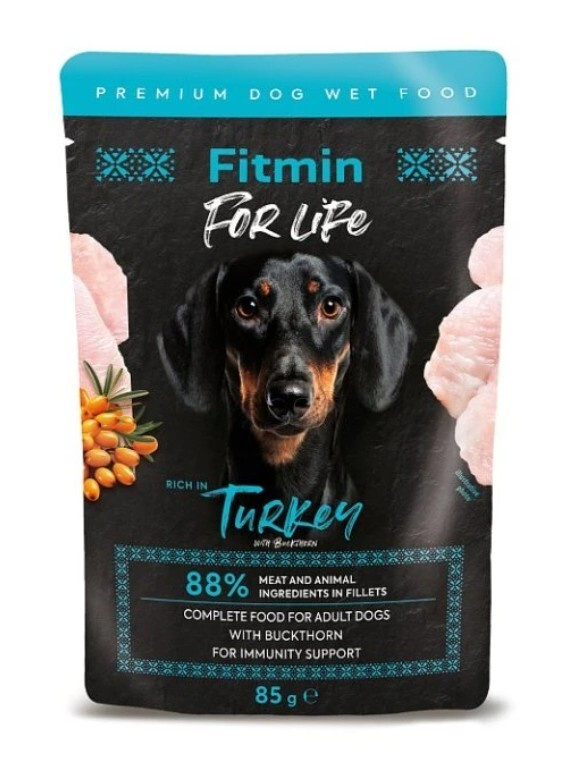 Fitmin For Life dog Krůtí s rakytníkem kapsa 85g 85g