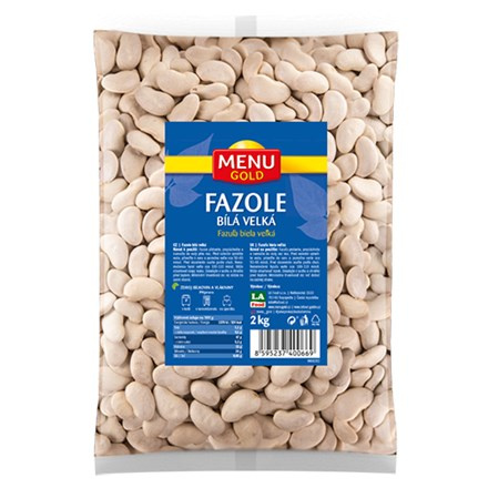 MENU GOLD Fazole bílá velká 2 kg