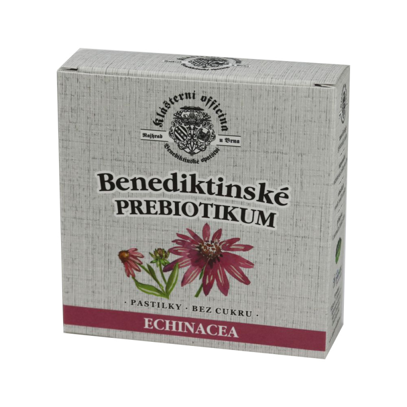 Klášterní officína Benediktinské prebiotikum Echinacea 20 pastilek