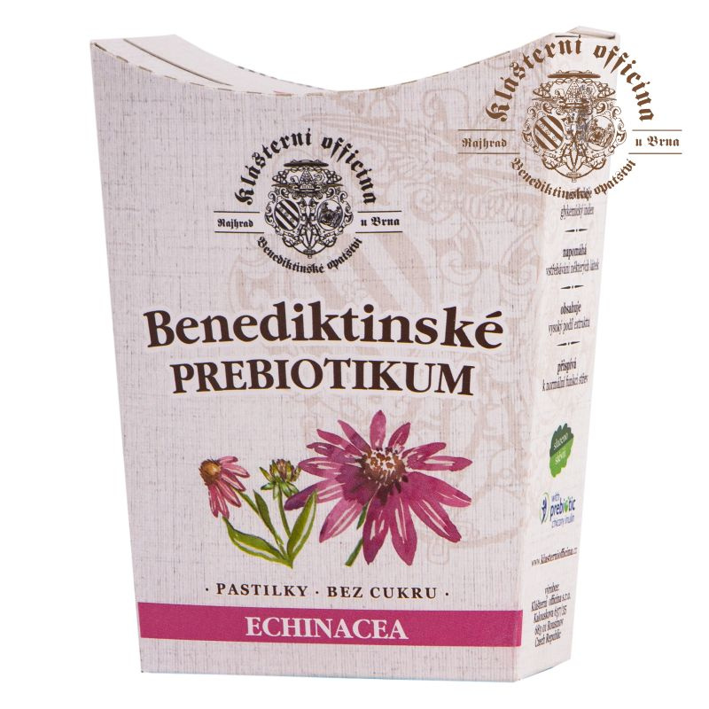 Klášterní officína Benediktinské prebiotikum Echinacea 20 pastilek