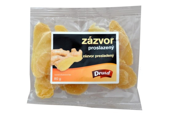 Druid Zázvor proslazený plátky 80g