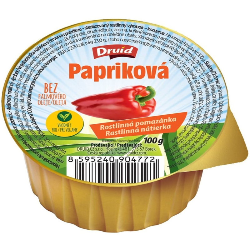 Druid Vegetariánská papriková pomazánka