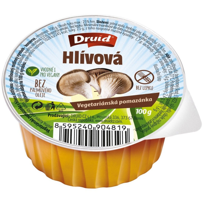 Druid Vegetariánská pomazánka s hlívou ústřičnou