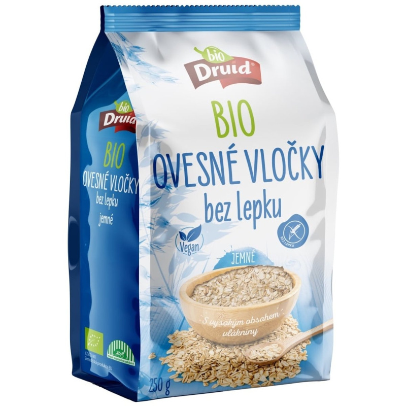 Druid BIO Jemné ovesné vločky bez lepku