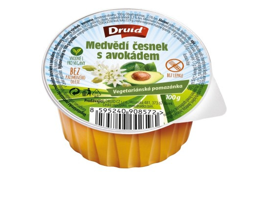 Druid Vegetariánská pomazánka medvědí česnek s avokádem