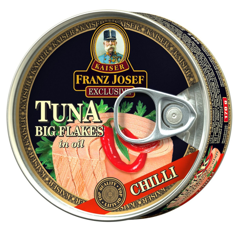 Franz Josef Kaiser Tuňák kousky v rostlinném oleji s chilli