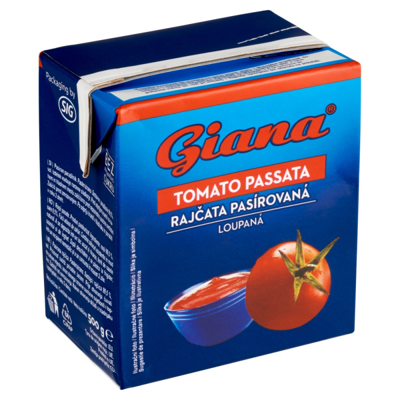 GIANA Rajčata 500g loupaná pasírovaná