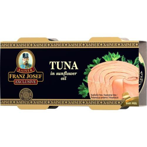 Franz Josef Kaiser Tuňák steak ve slunečnicovém oleji  duo pack
