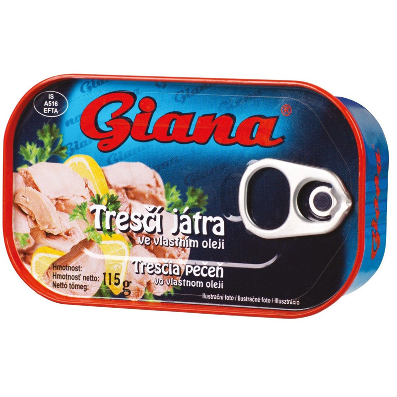 Giana Tresčí játra ve vlastním oleji