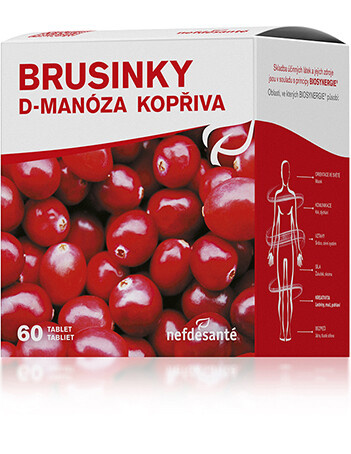 NEFDESANTÉ Brusinky d-manóza kopřiva 60 tablet