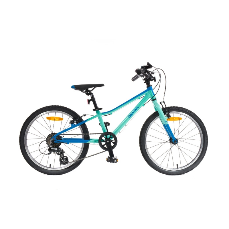 Ultra lehké dětské kolo Olpran Plume 20" - model 2026 • 7,8 kg • 120-135 cm 11" (120-135 cm) petrolejová/mátová