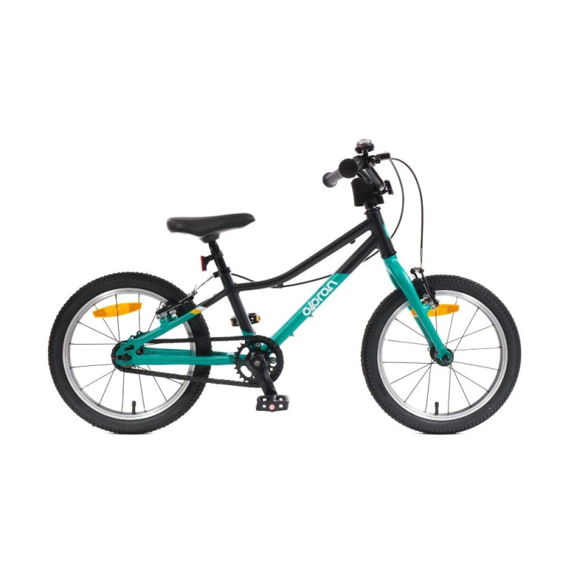 Ultra lehké dětské kolo Olpran Pluma 16" - model 2026 • 5,7 kg • 105-120 cm 9" (105-120 cm) černá/zelená
